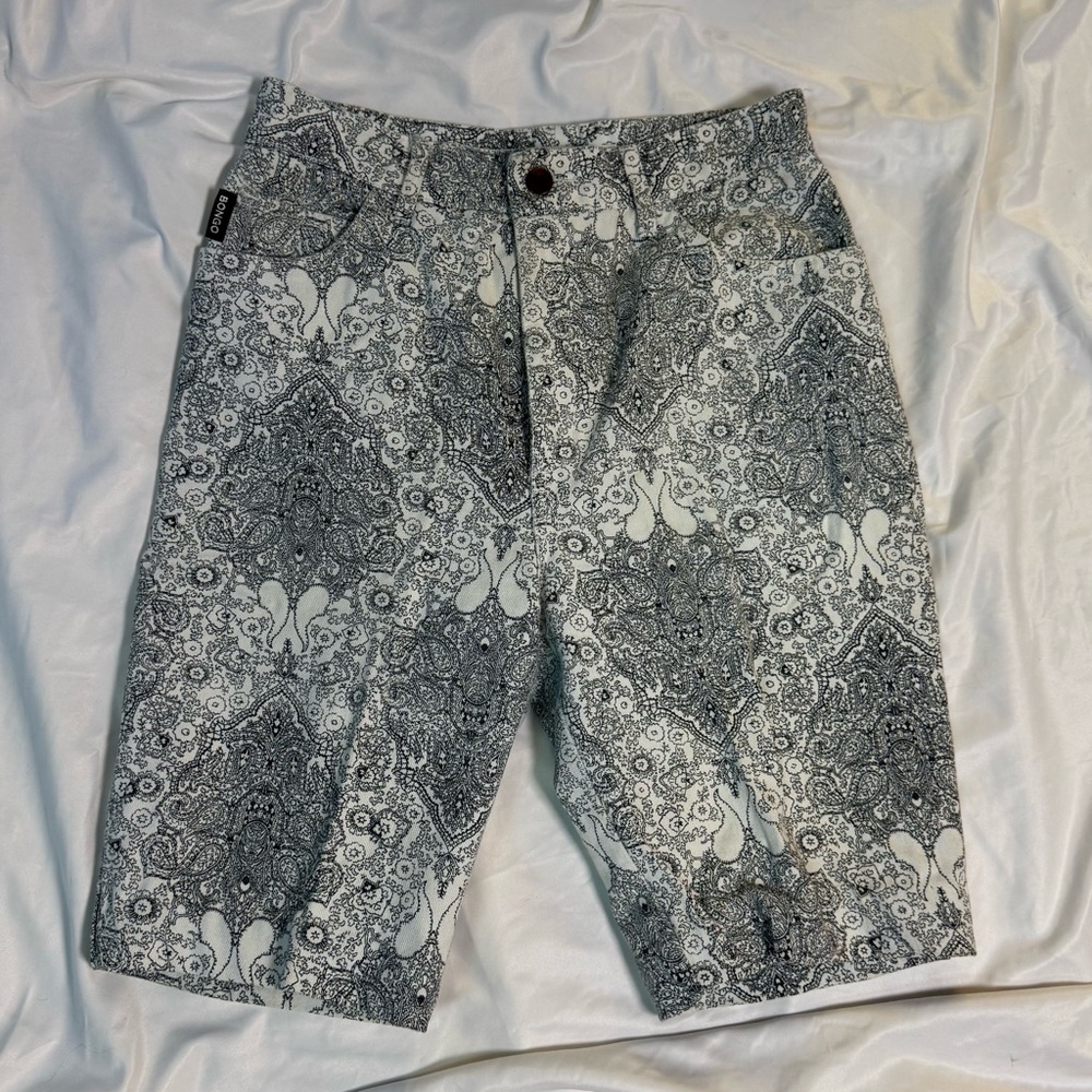 Vintage Late 80s Bongo by Gene Montesano Paisley Shorts Sz 9 | Made in USA